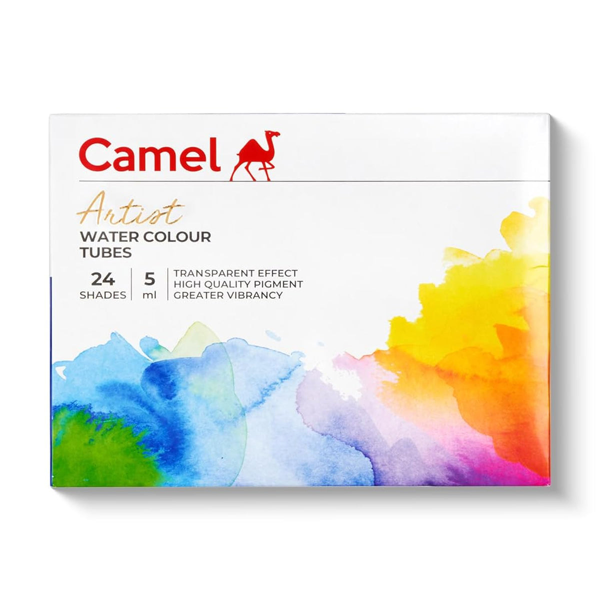 Camlin Kokuyo Artist Watercolor Tube 5ml - 24 Shades (Multicolor)