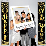 XL Happy New Year Door Banner 72x12 Inch 2026 Party Decor