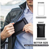 Faraday Bags For Phones And Car Key 2 Pack, Signal Blocking Pouch, Cell Phone Signal Jammer, Car Key/Wifi/Rfid/Gps Signal Blocker Black (M)