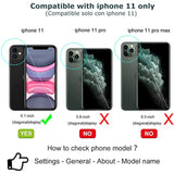 For Iphone 11 Wallet Case With Card Holder & Detachable Magnetic Phone Case, Pu Leather Case Wallet For Women/Men With Wrist Strap (Blue)