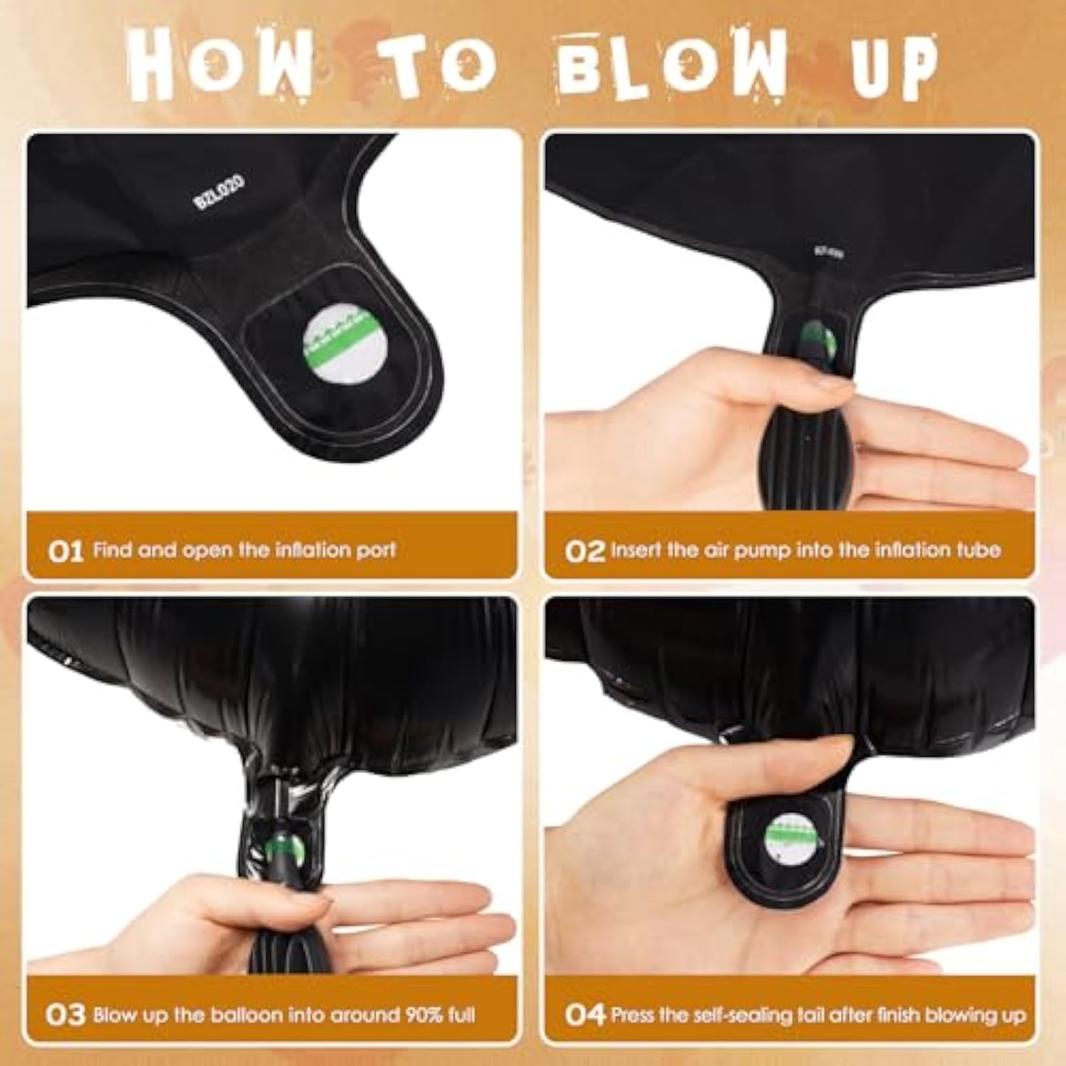 6 Pcs Walking Chicken Balloons, Aluminum Foil Chicken Party Decorations White And Black Chicken Walking Balloons For Birthday Baby Shower Farm Animal Theme Party, 20 Inch