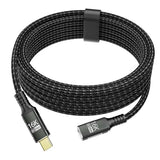 usbc Extension Cable Long 2M/6.6FT,Compatible with Thunderbolt 5 Extender 80Gbps Data Transfer, USB c Male to USB c Female Cable, 8K/16K Display/PD