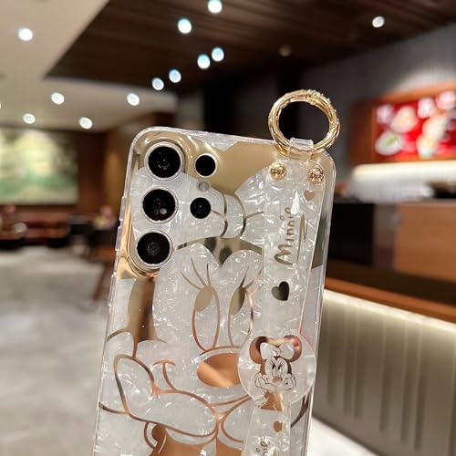 for Galaxy S25 Ultra Case Wrist Band Kickstand Cover Ultra Slim IMD Animal Pattern Shockproof Protection Holder Cover for Samsung Galaxy S25 Ultra 5G