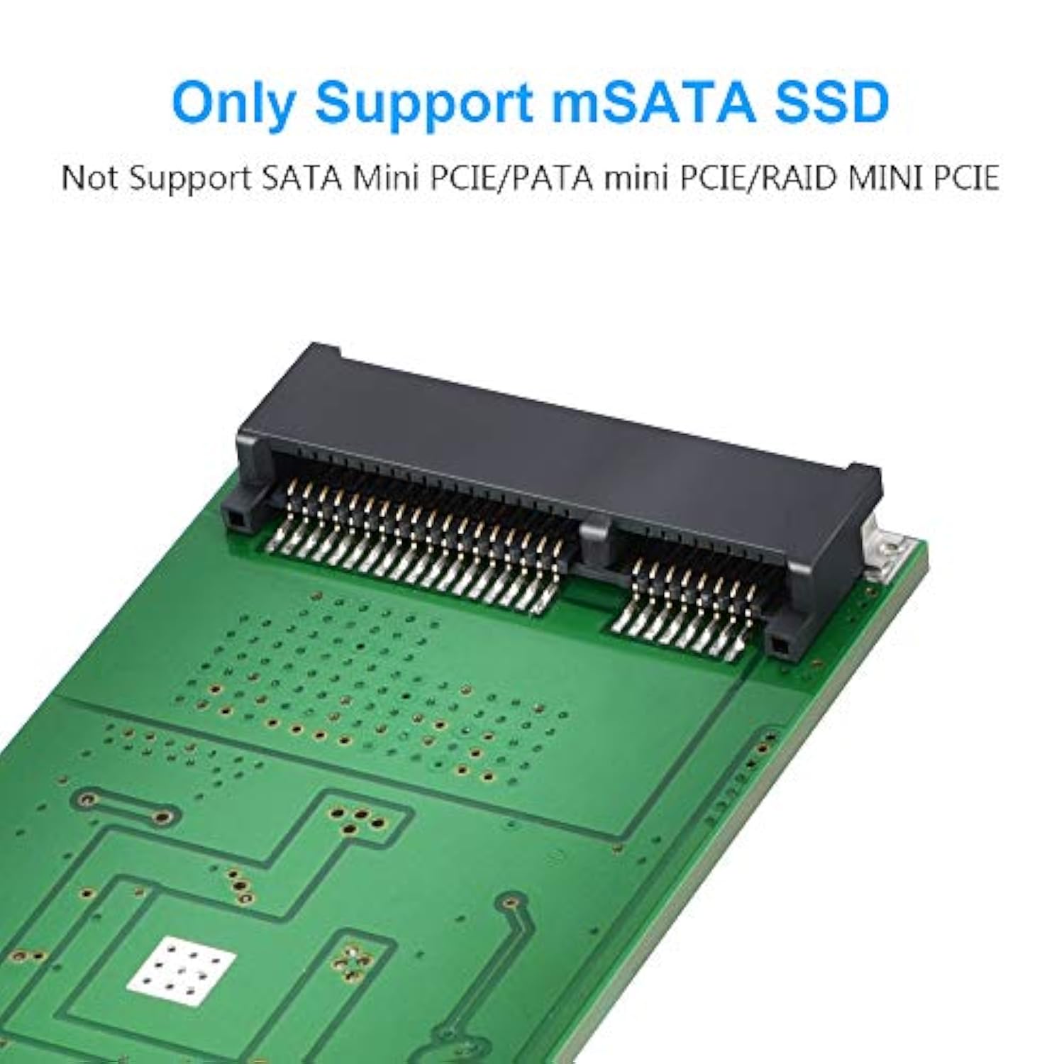 Msata Adapter, Msata To Usb 3.0 Adapter, Usb Msata Ssd Reader, 50Mm Mini Sata