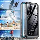 Designed For Samsung Galaxy S25 Case Waterproof,Built-In [ Screen + Camera Lens Protector][Ip68 Underwater] Full Protection Heavy Duty Shockproof Anti-Scratched Phone Case, Blue