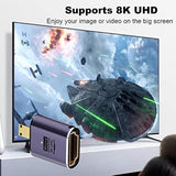 8K Micro Hdmi To Hdmi Adapter (3 Pack), 90 Degree Left And Right Angle Micro H
