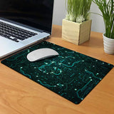 Extra Large (X-Large) Size Non-Slip Rectangle Mousepad, Green Circuit Board Mouse Pad For Home, Office And Gaming Desk