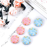 60 Pieces Gender Reveal Pins Team Girl And The Boy Button Pin Baby Shower Pink Blue Brooch For Baby Shower Party Favors Gender Reveal Party Supplies 1.5 Inch