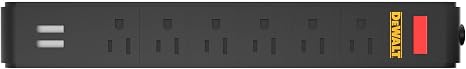 Magnetic Power Strip 6 Outlets Heavy Duty Workshop Power Strip