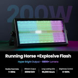 Lf4808 260W Matrix Strobe Effect Lights, Wash Strobe And Blinder Stage Lights, Pixel Mapping & Zonal Control Effects Stage Lighting, Uplights Dmx Dj Lights For Party Wedding Club Bars Show,2S
