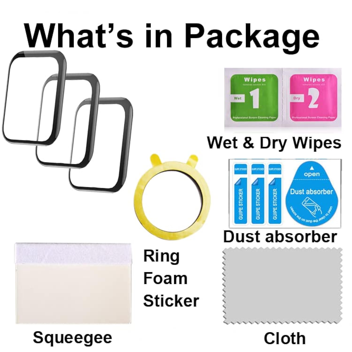 3D Screen Protector Compatible With P66D 1.85” Nerunsa Ddidbi Dotn And Aptkdoe Smart Watch