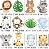 24Pcs Jungle Animals Centerpiece Sticks Safari Animal Table Toppers Fo