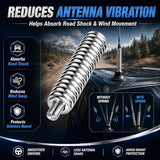 SS-3H CB Antenna Spring Mount Heavy Duty Stainless Steel CB Springs (2PCS) fit Mobile/in-Vehicle CB Radio Antenna Mount up to 60" Long and 3/8", 24