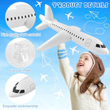 4 Pieces Inflatable Airplane Balloon 40 Inch Large Inflatable Plane Balloon White Plane Toy Float Airplane Aviation Themed For Outdoor Indoor Birthday Party Swimming Pool Party Supplies