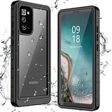 For Samsung Galaxy Note 20 Case Waterproof, Built In Screen Protector 360° Full Body Heavy Duty Protective Shockproof Ip68 Underwater Case For Samsung Galaxy Note 20 6.7Inch(Black)
