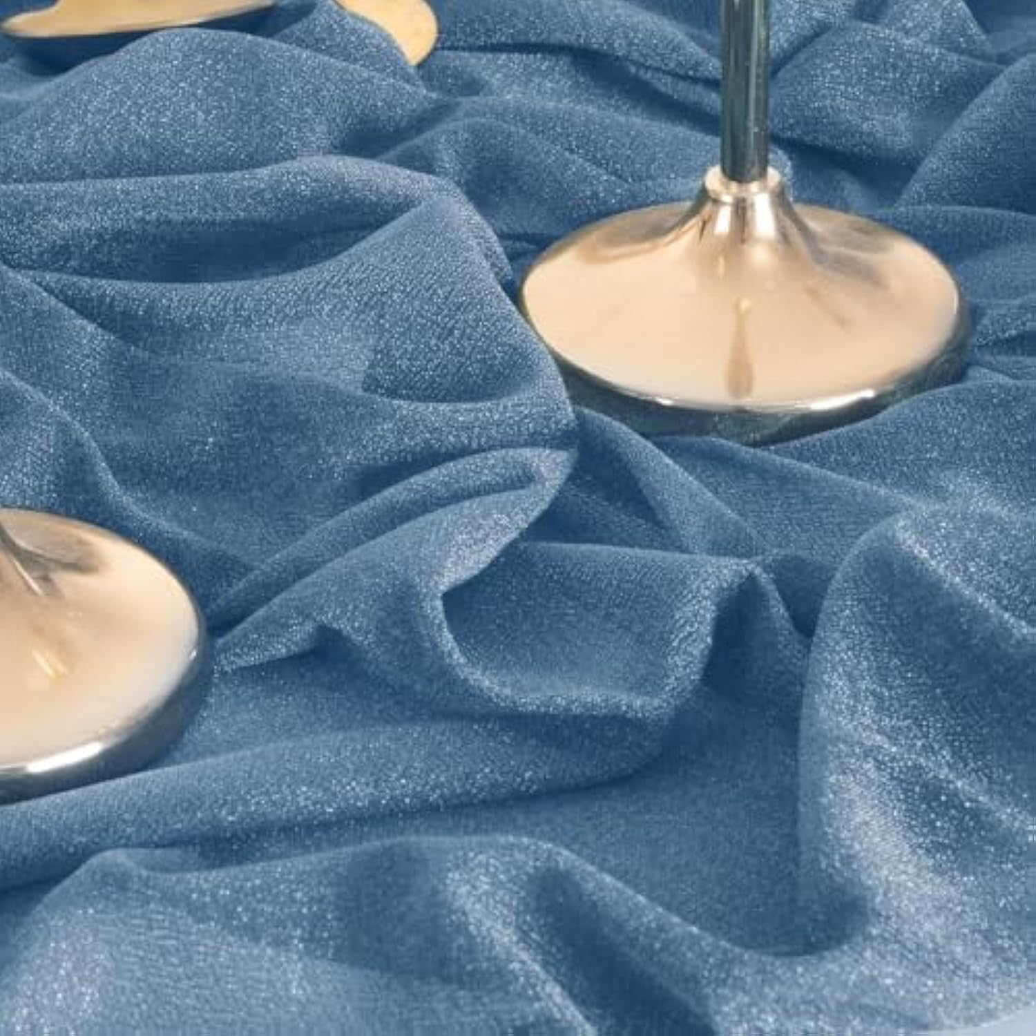 Dusty Blue Wedding Arch Draping Fabric 29" x 20FT Sheer Backdrop for Ceremony