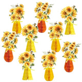 Sunflower Honeycomb Table Decorations, Summer Centerpieces For Tables Sunflower Decoration For Office Picnic Themed Party Decorations For Baby Shower Living Room