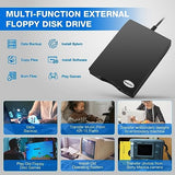 Floppy Disk Reader 3.5 Inch Usb Floppy Disk Drive External 3 1/2 Floppy Disc Reader Portable Floppy Diskette Drive Usb C For Pc Laptop Notebook Computer With Windows 11/10(Plane Texture, 3.5 Inch)