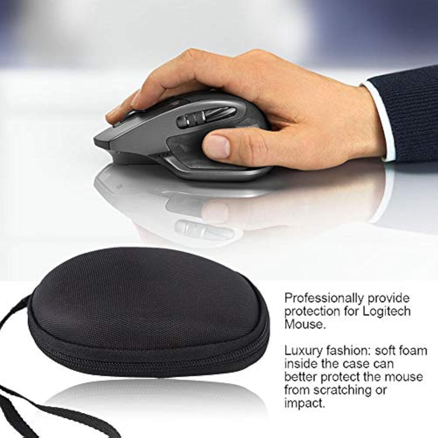 Hard Travel Storage Case For Mouse, Eva Protective Mouse Case Carrying Pouch C