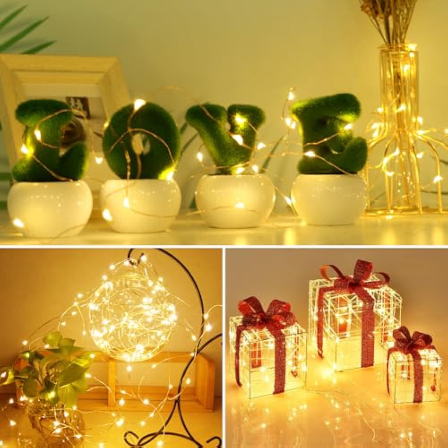30 Pack Led Fairy Lights Battery Operated, 7Ft 20 Led Mini Twinkle String Lights Battery Powered Waterproof For Christma