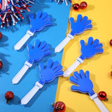 6pcs Jumbo 11 Inch Hand Clappers Blue White Noise Makers Party Supplies