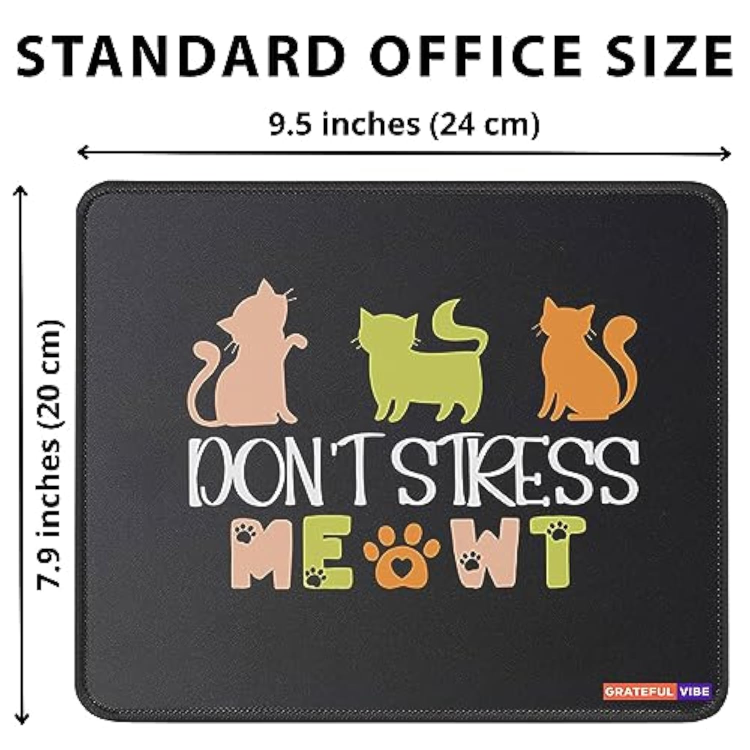 Don'T Stress Meowt Great Mousepad Gifts For Any Cat Lady Or Cat Dad Funny Mouse Mat Gifts For Women Cat Mom Birthday Women Mousemat Cute Cat Lovers Best Friends Cat Dad Pet Parents Mouse Pad