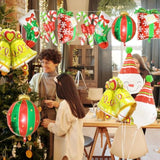 6pcs Merry Christmas Stocking Balloons Red Green White Holiday Party Decor