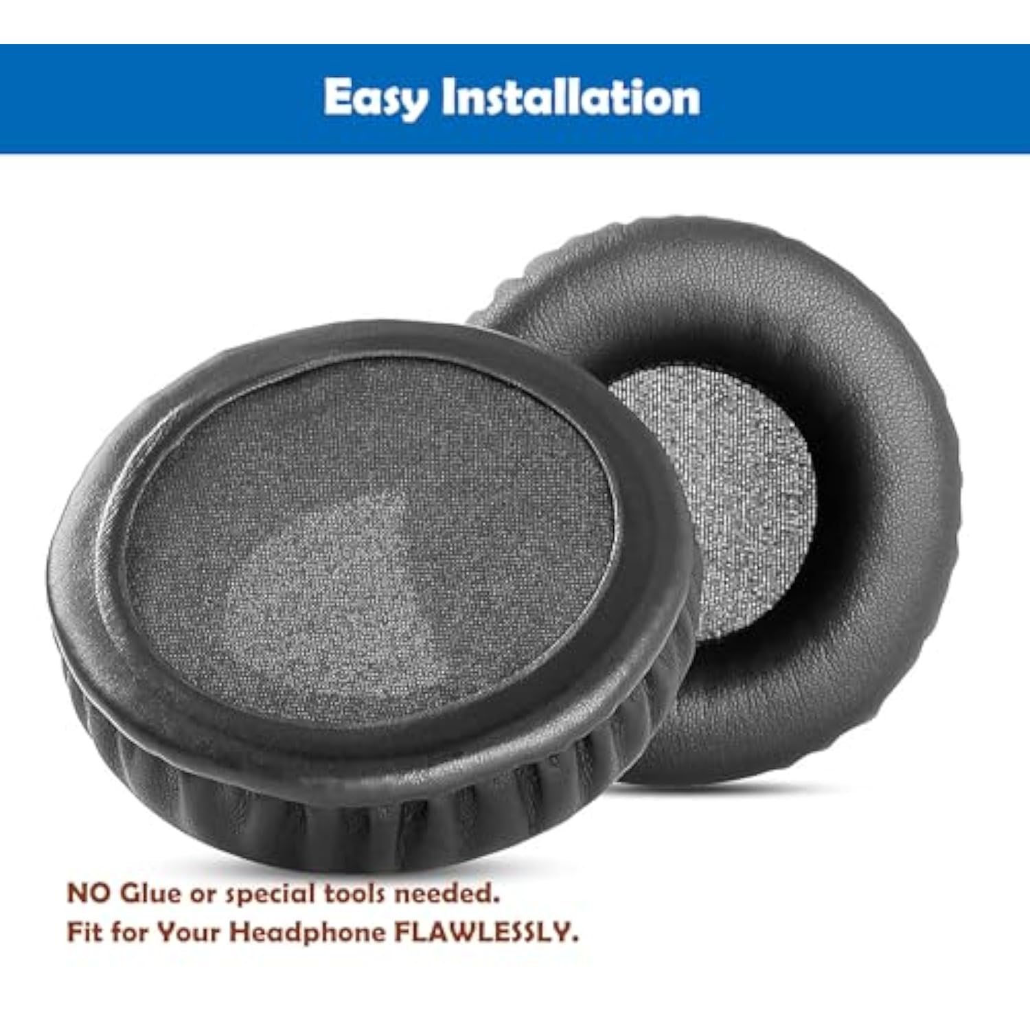 Professional Replacement Earpads Cushion Compatible With Sennheiser Hd-205 Hd 205 Headphone Ear Pads With Skin-Friendly Leather And Memory Foam