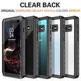 Samsung Galaxy S10 Plus Waterproof Case,S10 Plus Built In Screen Protector 360° Full Body Protective Shockproof Dirtproof Sandproof Ip68 Underwater 6.4 Black