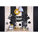 Miss To Mrs Classy & Sassy Bachelorette Black & Silver Party Pack - Bachelorette Party Decorations, Favors And Supplies