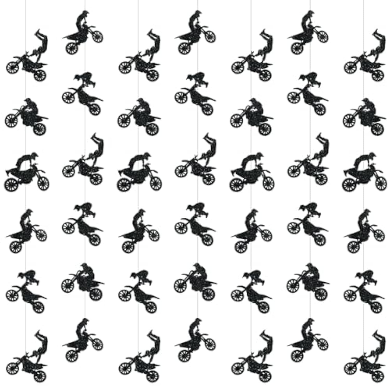 8 Pcs Dirt Bike Birthday Party Decorations Motorcycle Garland Banner Motocross Party Banner Riding Ceiling Hanging Streamers Cutouts For Baby Shower Wall Decor Photo Props Supplies