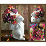 Color Chic Plaid Fabric Ribbon, 2.5" X 50 Yd, Shocking Pink/Turquoise