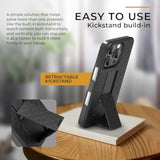 For Iphone 16 Pro Max Holster Case, Belt Clip Case For Iphone 16 Pro Max, Shell Holster Combo 16 Pro Max, Slim Rugged Drop Shockproof Protective Cover With Kickstand (6.9") | Ranger Series