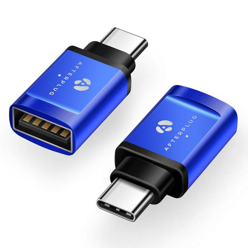 Usb C Adapter (2 Pack), Afterplug Usb C To Usb Adapter, Usb Type-C To Usb 3.0,