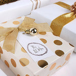 30 Inch Gold Wrapping Paper Roll - Jumbo Roll Gold Print For Birthday, Holiday, Wedding, Baby Shower Packing - 3 Rolls - 30 Inch X 120 Inch Per Roll