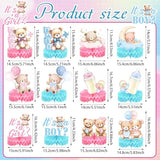 12 Pcs Butterfly Baby Shower Decorations Centerpieces, Bear