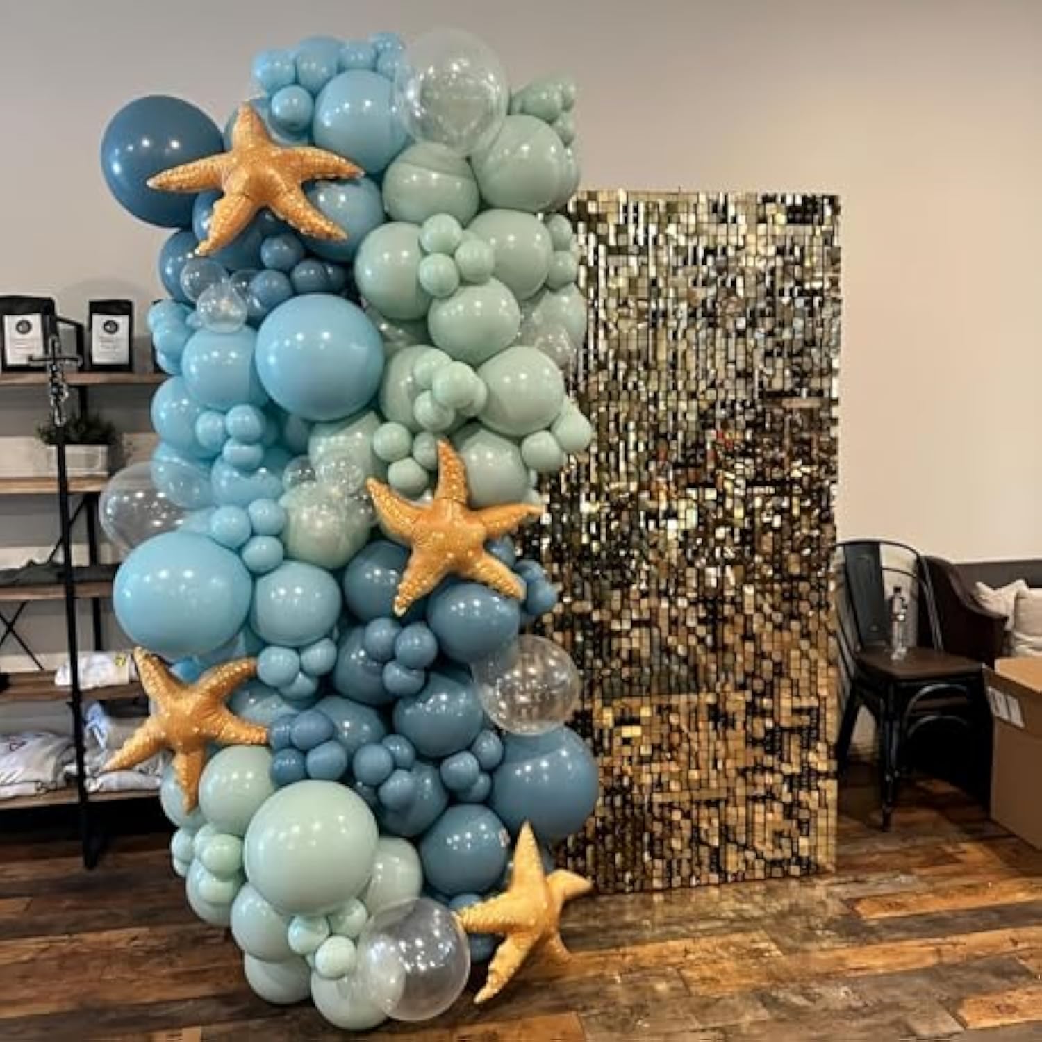 Under the Sea Balloon Garland Kit: Blue & Green Ocean Party Decor