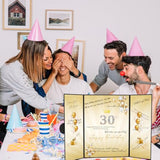 Black Gold 1St-99Th Happy Birthday Party Decorations 18"X12" Birthday Guest Book For Men Women Suitable For All Ages Birthday Gifts Birthday Card