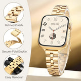 Slim Metal Band Fits  Watch Bands for Women 42mm(Series 11/10) 40mm 41mm 38mm, Stainless Steel iWatch Bands for Women, Dressy Band for