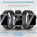 6 Pack For Apple Watch Privacy Screen Protector 44Mm, Apple Watch Se Series 6/5/4 Screen Protector [Upgrade Flexible Film] Anti-Scratch [Non-Bubbles] Soft Hd Tpu Clear Film For Iwatch 44Mm