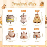 21Pcs Capybara Birthday Party Balloon Decor, Cute Cartoon Animal Capybara Party Set Included 18 Capybara Shaped Foil Balloons & 3 Banner For Capybara Lover Baby Shower Party Supplies