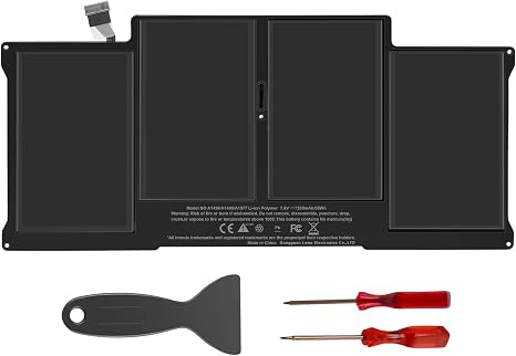 A1466 A1405 Laptop Battery Replacement for MacBook Air 13 Inch 2010-2017 55Wh