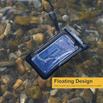ProCase [Floatable] 2 Pack Floating Waterproof Phone Pouch Up to 7", IPX8 Underwater Phone Case Dry Bag for iPhone 16 15 14 13 12 11 Pro Max Xs Max XR X 8 7 Plus SE/Galaxy S24 S23 S22 -Black