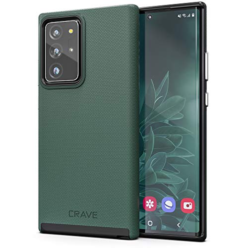 for Galaxy Note 20 Ultra Case, Shockproof Protection Dual Layer Case for Galaxy Note 20 Ultra (6.9 inch) - Forest Green