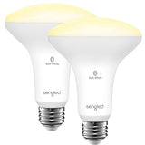 BR30 Smart Alexa LED Light Bulb 2 Pack Warm White Flood Light E26 No Hub Required
