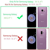 Galaxy S9 Premium PU Leather Wallet Flip Protective Case Cover with Card Slots and Kickstand for Samsung Galaxy S9 (Black)