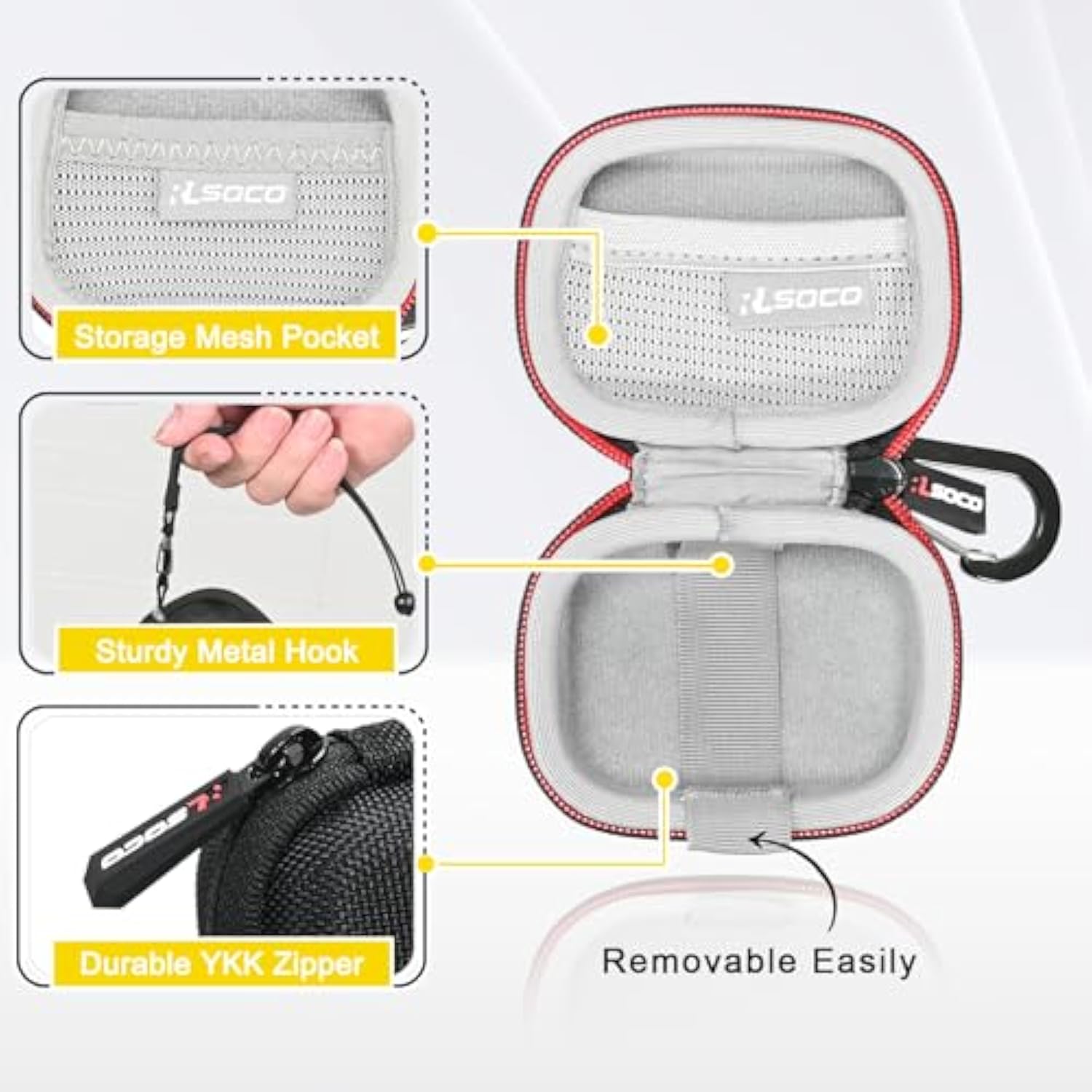 Hard Case For Powerbeats Pro 2 - Carrying Case For Beats Powerbeats Pro 2 Wireless Bluetooth Earbuds - Black (Case Only)