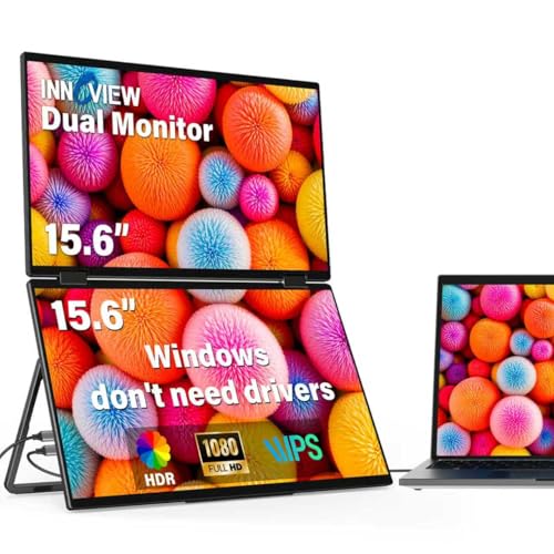 16 Inch Portable Monitor 180Hz Portable Gaming Monitor, 1200P Fhd External Travel Monitor, Lightweight, Mini Hdmi Extra Second Screen For Laptop, Pc, Ps5, Mac, Xbox (Not Includes Adapter)