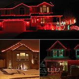 Red String Lights, 16Ft 25 Led Faceted C9 Chrsitmas Lights, Connectable 120V Ul Certified Tree Lights, Indoor Outdoor Ch