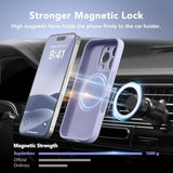 Magnetic For Iphone 16 Pro Case, Compatible With Magsafe, [Full Camera Protection][Screen Protector] Silicone Shockproof Protective Phone Case For Iphone 16 Pro 6.3", Lilac